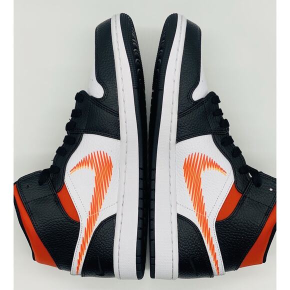 NEW Nike Air Jordan 1 Mid Zig Zag Swoosh Team Orange DN4929-100 Men’s Size Multi - Picture 6 of 6